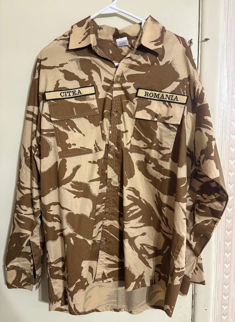 RARE ROMANIA ROMANIAN DESERT CAMO CAMOUFLAGE UNIFORM JACKET & TROUSERS
