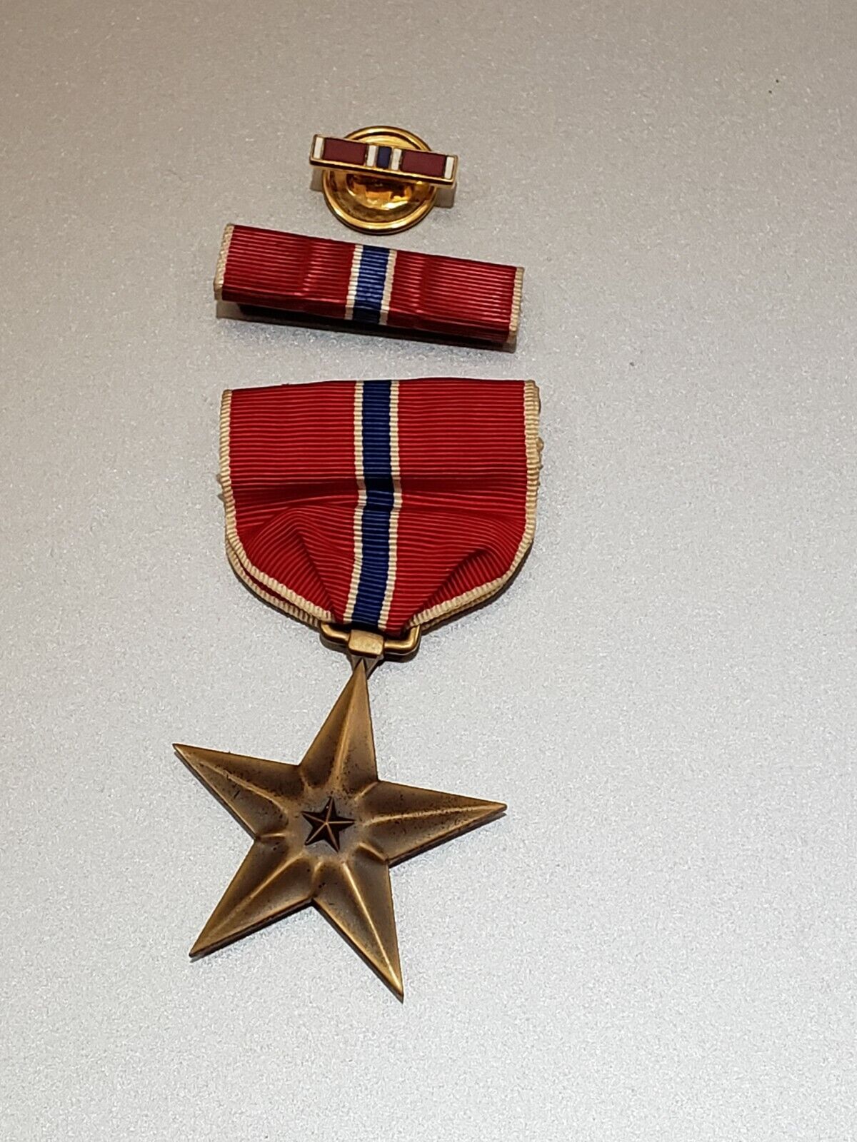 WW2 Bronze Star Medal Slot Broach