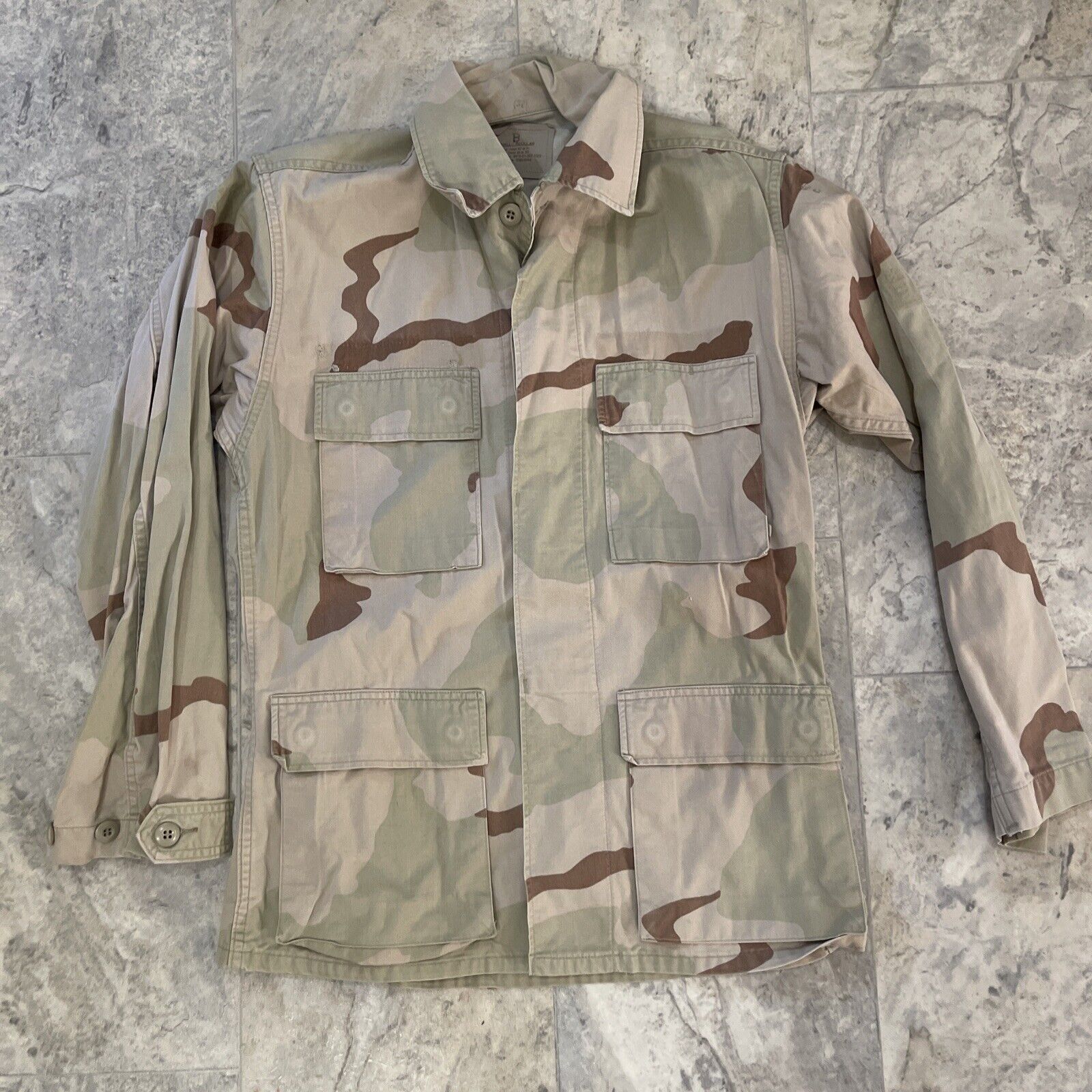US Army USGI DCU Desert Camo Combat Uniform Coat Jacket Small Regular