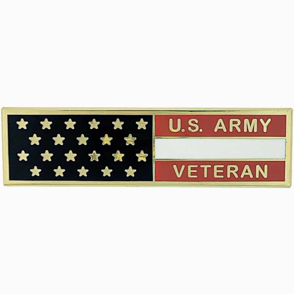 Army Veteran Flag Uniform Lapel Pin