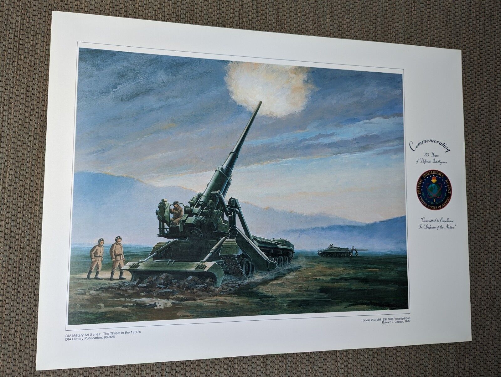 Russia Soviet Military Self Propelled Gun ~ DIA Military Art Series ~ 96-926
