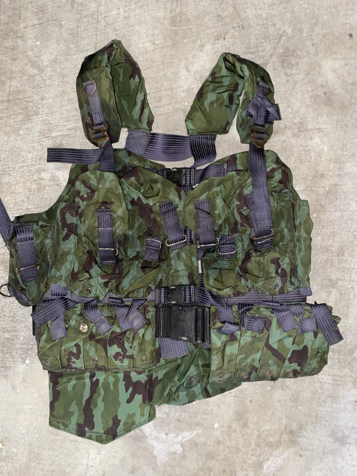 Rare Russian Army 6sh92-3 Tactical Chest Rig Military Wet VSR CAMO Vest