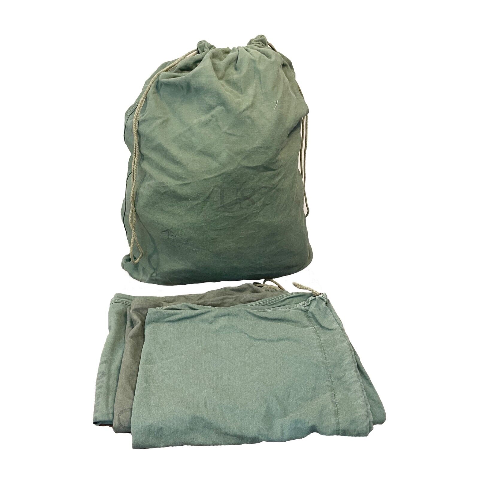 US Army BARRACKS BAG OD Green 100% Cotton Large Laundry Bag Military USGI