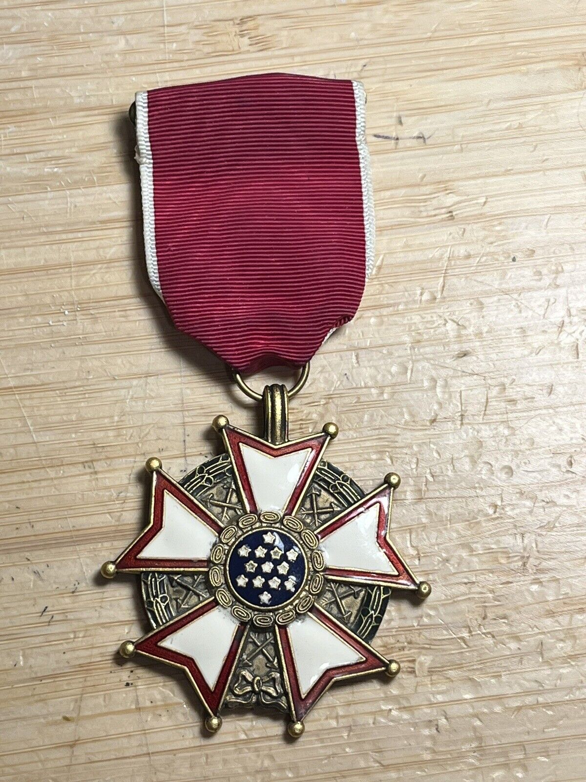 WWII US Army USAAF Legion Of Merit Slot Brooch Medal
