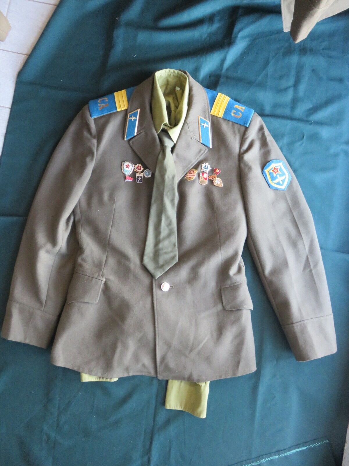 vintage Soviet Union Military soldier Pilot uniform of the Soviet Army USSR 1987