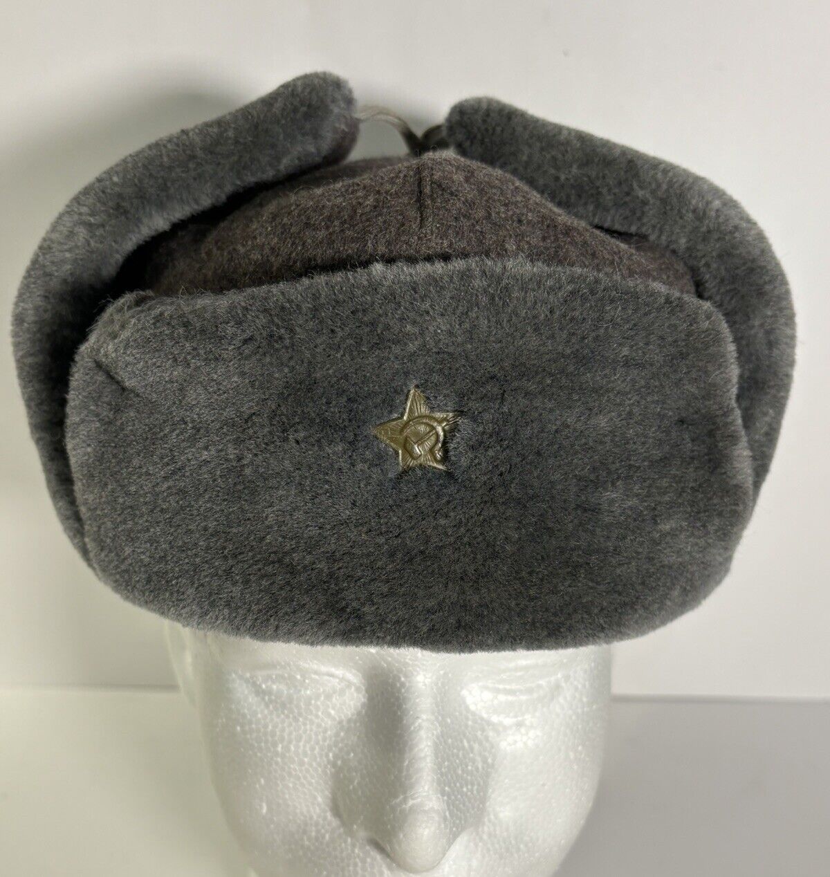 Vintage Russian Army Officer Papakha Cap Size 71 - Soviet USSR