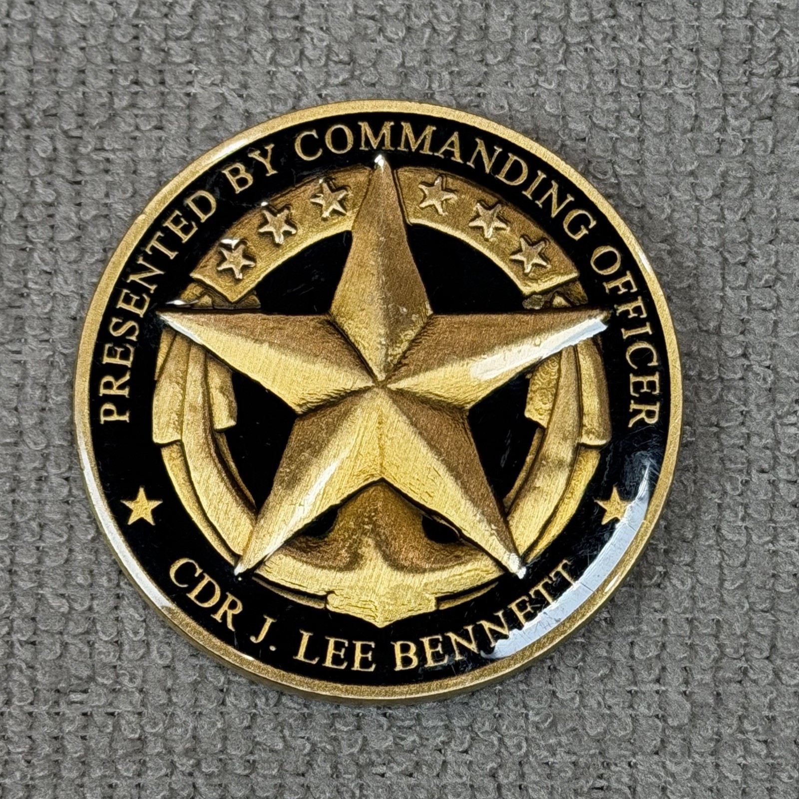 USS Donald Cook DDG-75 CDR J Lee Bennett US Navy CO Military Challenge Coin