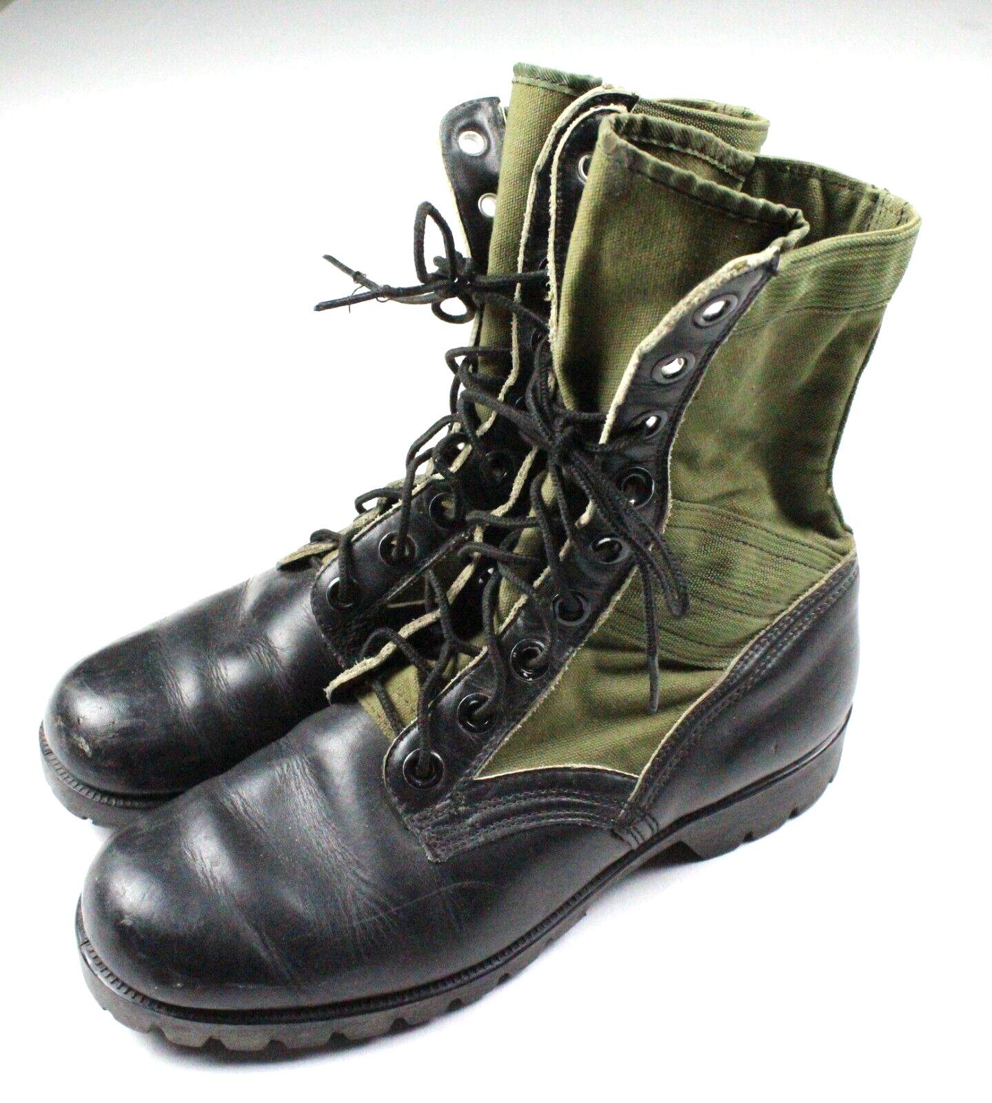 Vintage 1966 Vietnam Army Military RO-Search Tropical Combat Jungle Boots 8 Reg