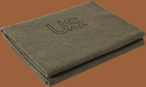 U.S MILITARY STYLE ARMY WOOL BLANKET CAMPING SURVIVAL 60X80 HEAVY DUTY NEW