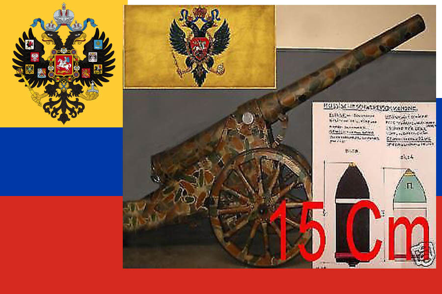 RUSSIAN GUN IMPERIAL ARTILLERY AMMUNITION SHELL  COLOR RARE GERMAN MANUAL NEW A1