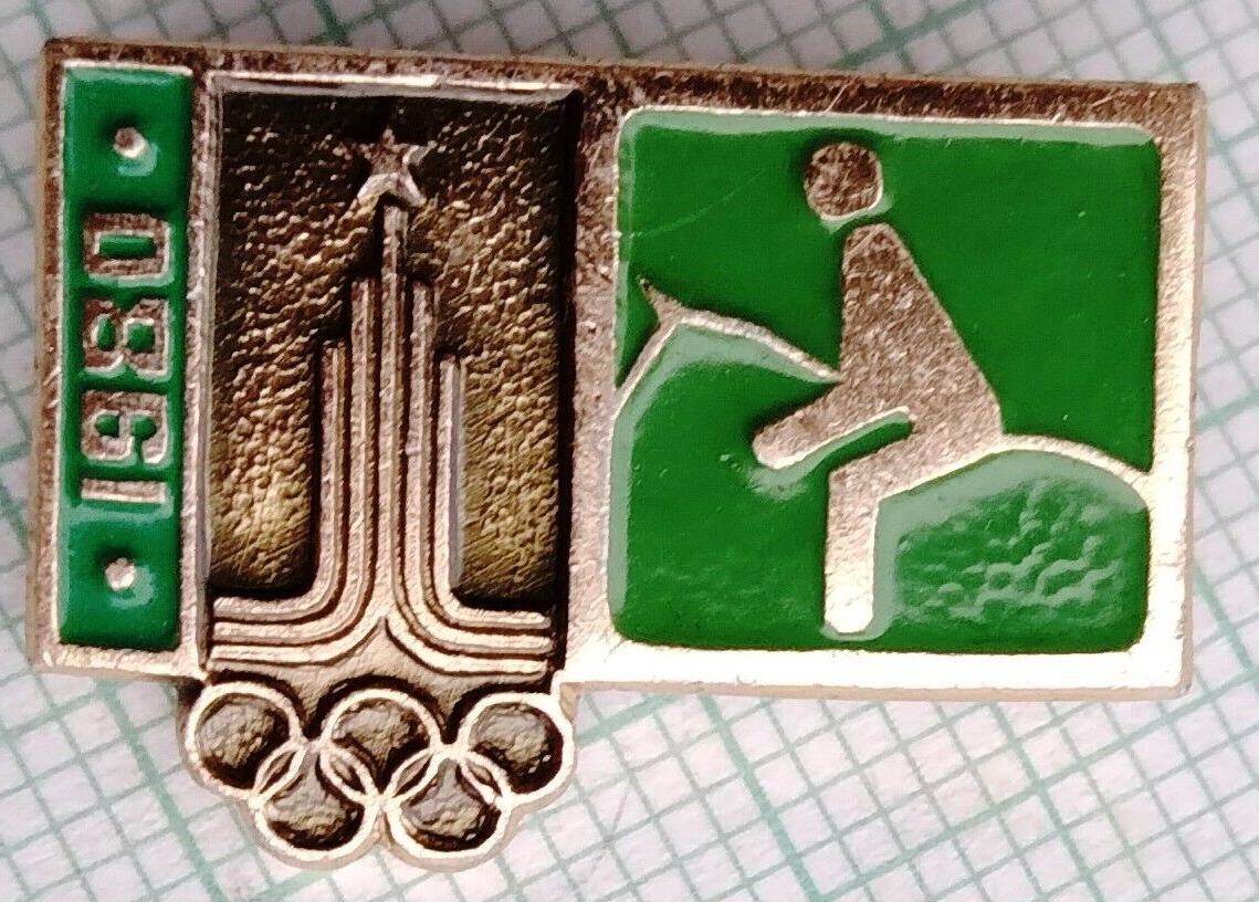 Pin Badge - Olympics Moscow 1980 - equestrian sport - Russia