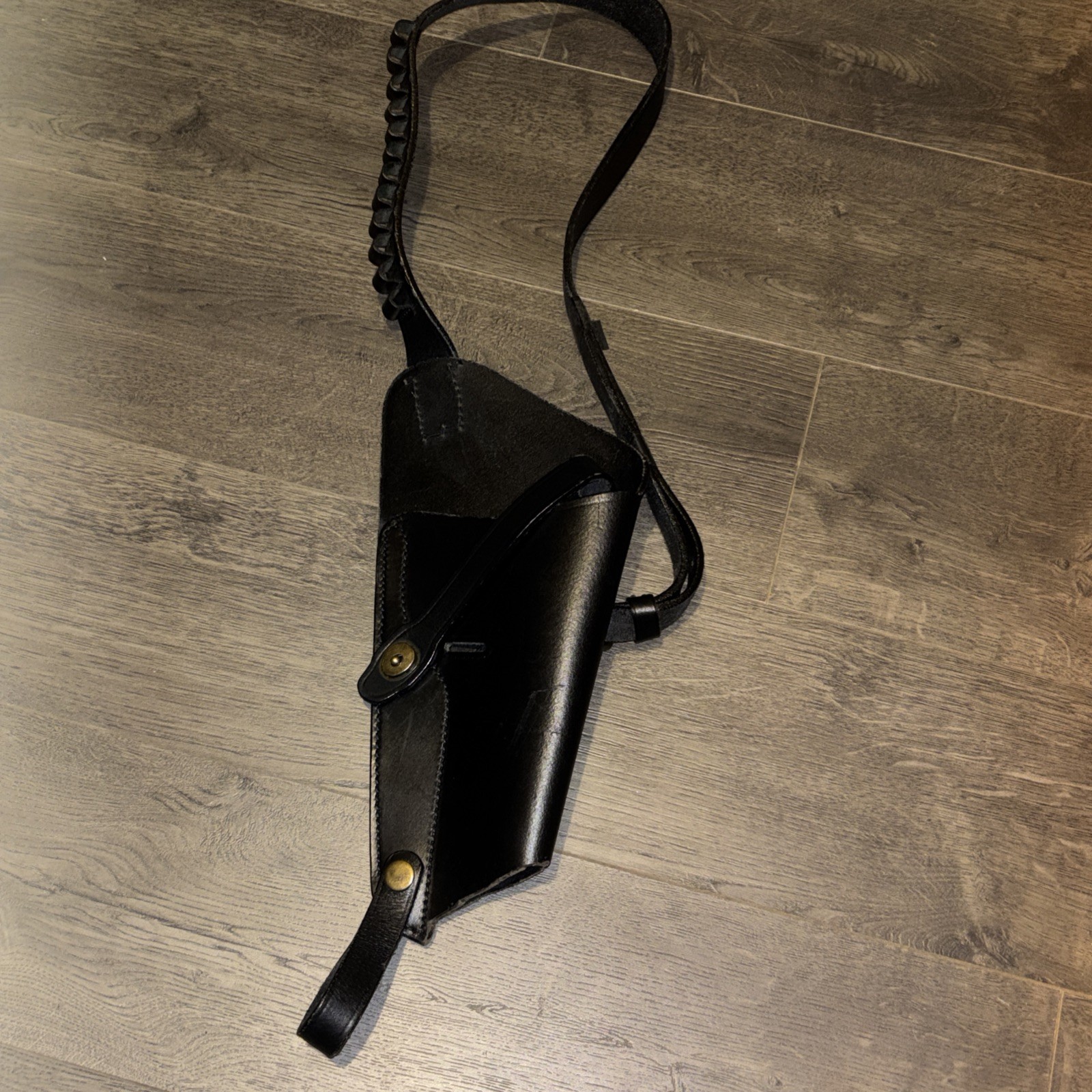 US M3 Victory Revolver Pilots Shoulder Holster with shell loops Black LEFT HAND