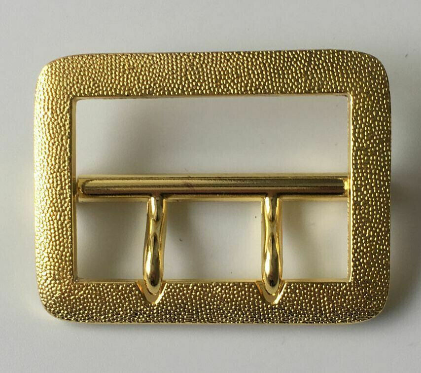 WW2 GERMAN ARMY GENERAL OFFICER DOUBLE CLAW BELT BUCKLE METAL GOLDEN