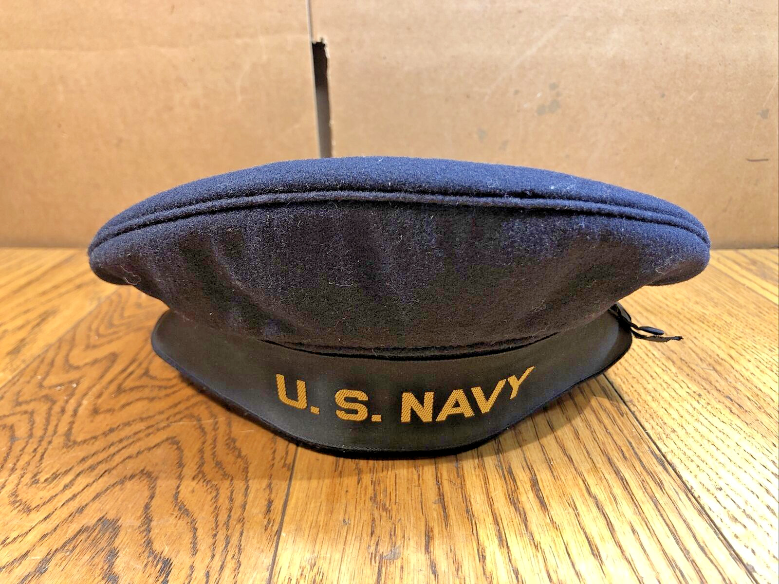 WW2 USN US Navy Enlisted Flat Donald Duck Uniform Hat Cap Beret - Size 7