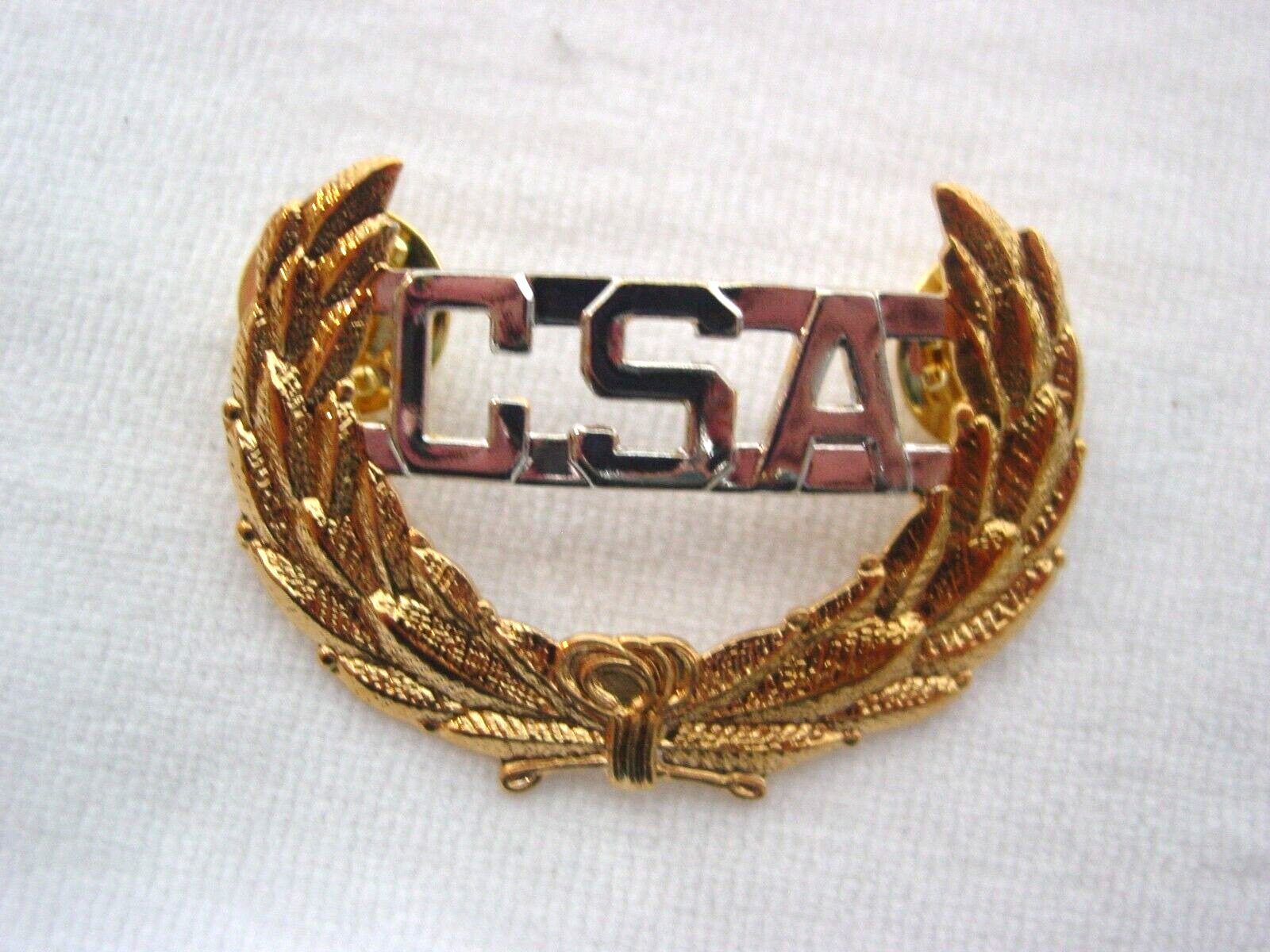 CSA Civil War Confederate States of America Rebel Army Hat Badge insignia