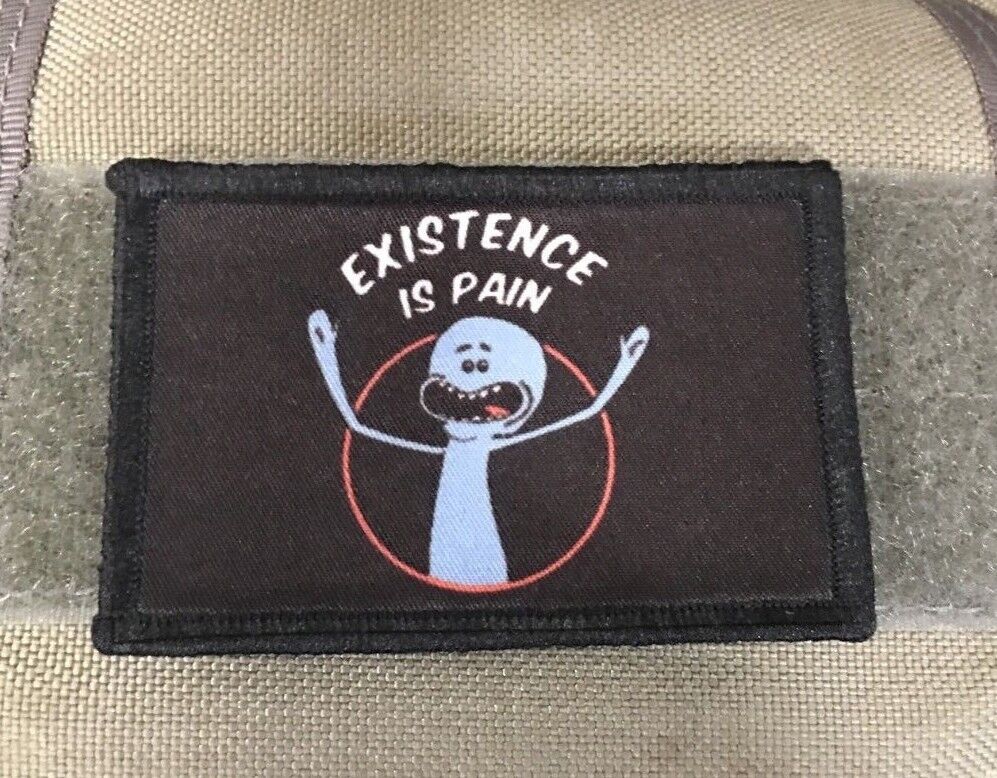 Meeseeks PAIN Rick and Morty Morale Patch Tactical Military Army Flag USA 