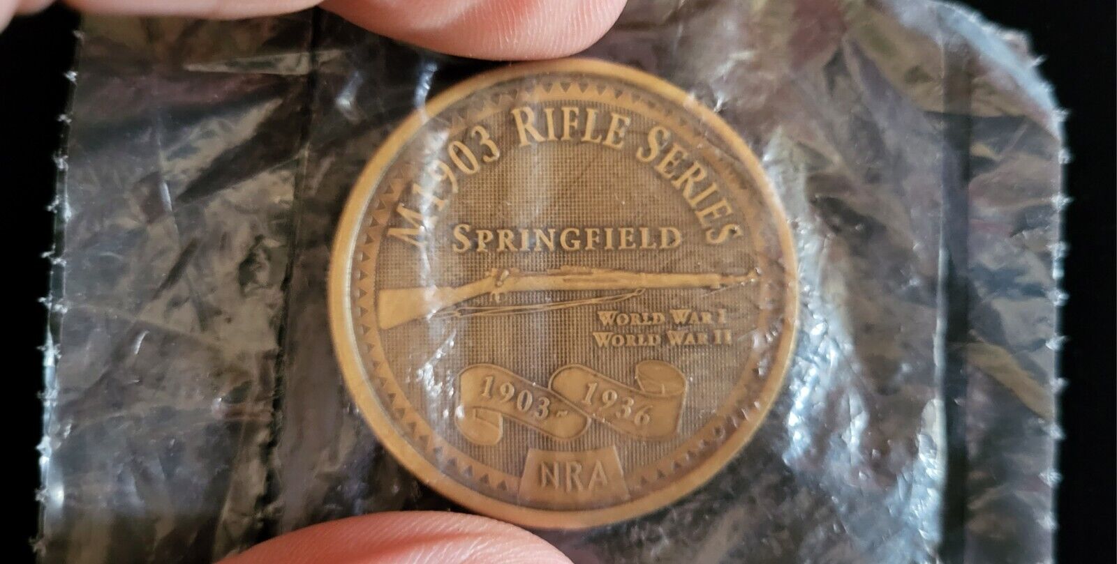 National Rifle Association NRA•M1903 Rifle Series Springfield•Challenge Coin•NOS