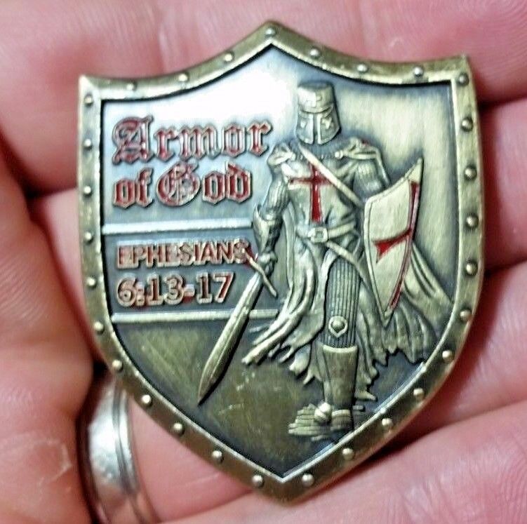 Deus Vult Armor of God Special forces challenge coin Ephesians Special forces