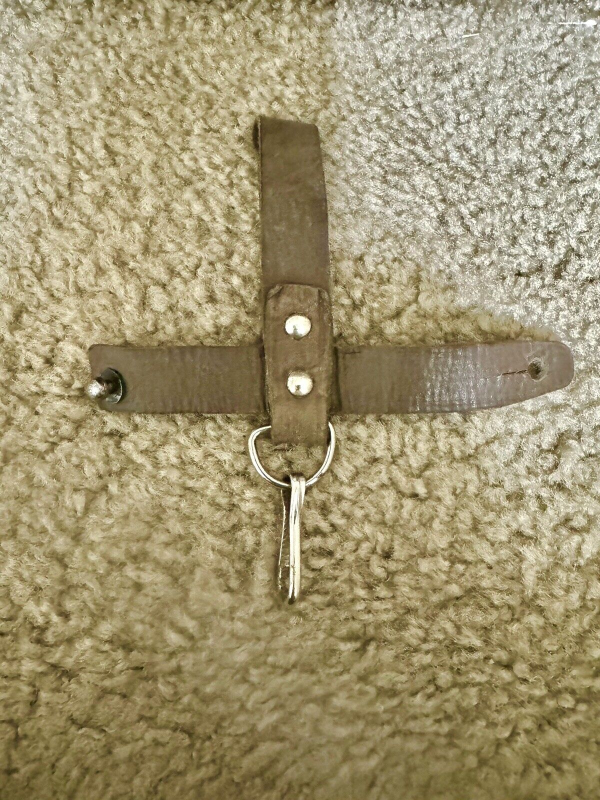 Russian Knife Bayonet Leather Strap Hanger Belt. brown . Original