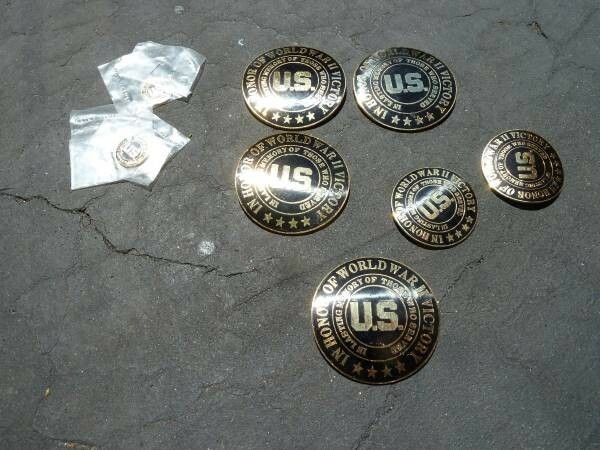 4- WW2 medals "in lasting memory of those who served" "In honor of WWII victory"