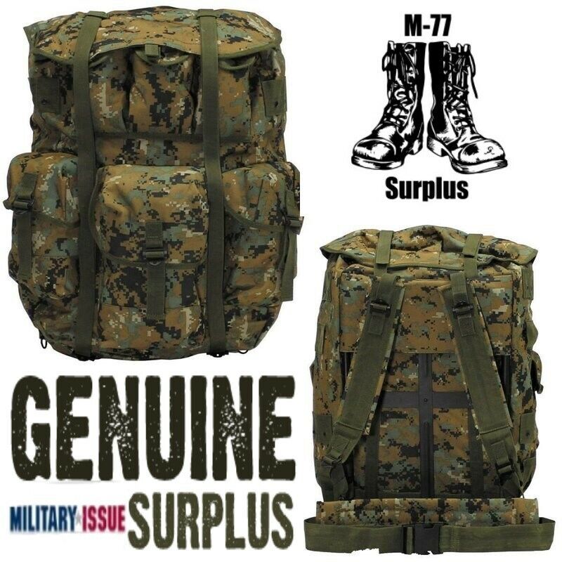 Complete ALICE Field Pack w/ Frame Straps Belt USMC MARPAT rucksack backpack