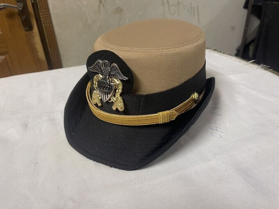 US United States Navy Women Hat Military Officer Uniform Cap ALL SIZE AVAILABLE