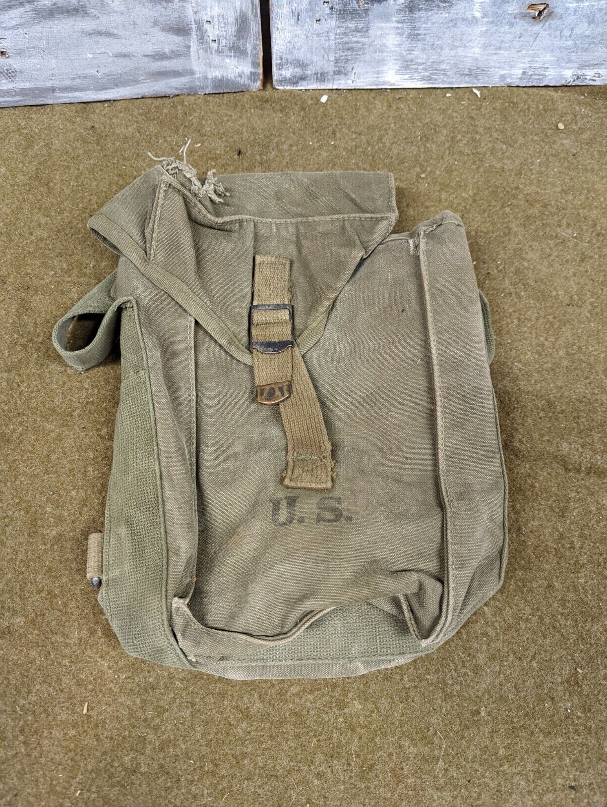 WWII  US Army M1 Ammunition Canvas Carrying Bag 