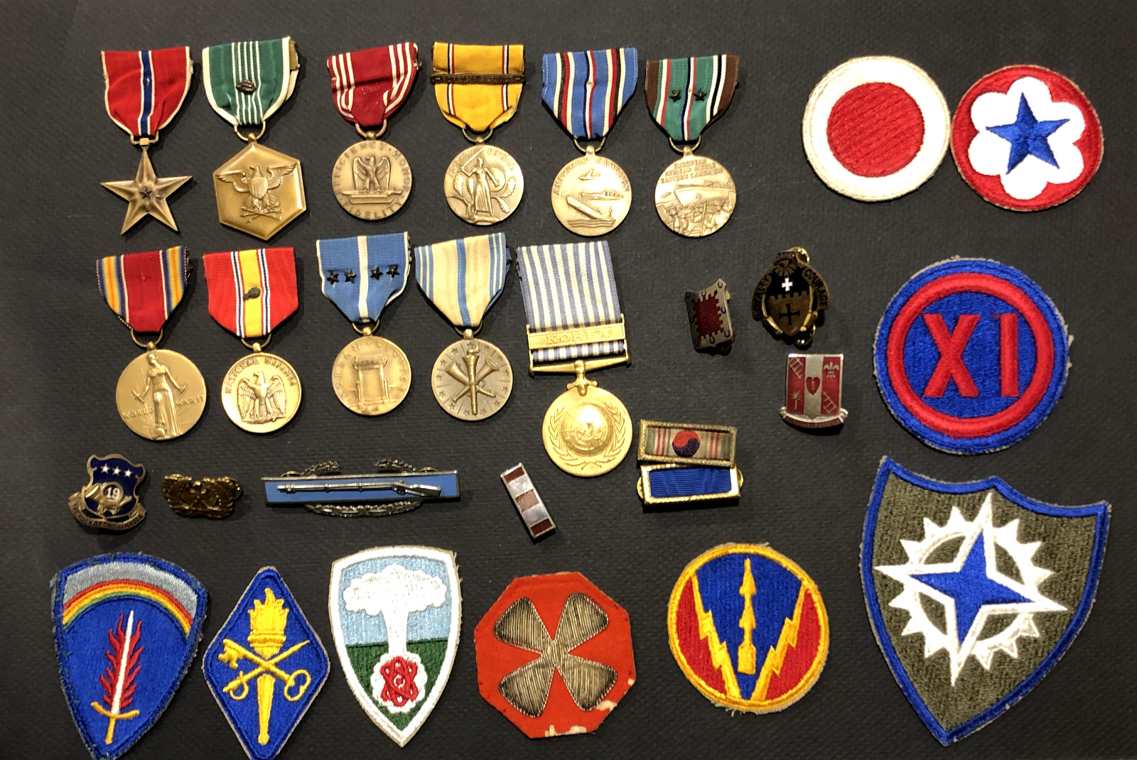WWII and Korean War Medal and Document Lot Combat Infantryman Nuclear Berlin