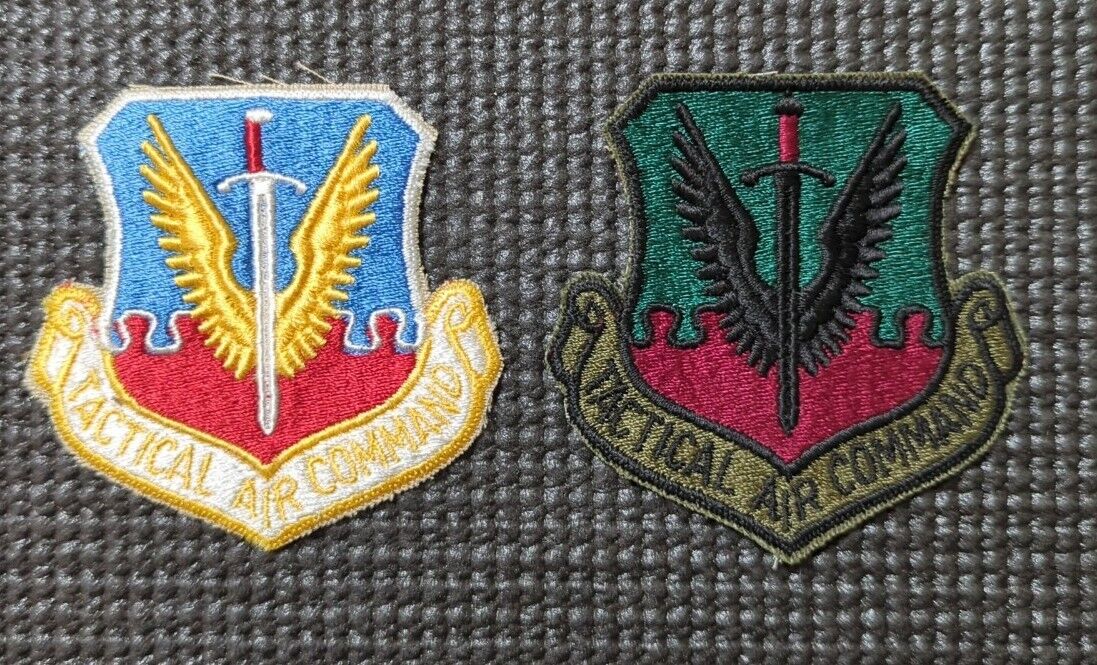 USAF Tactical Air Command Flight Jacket Patch Lot of 2 Patches