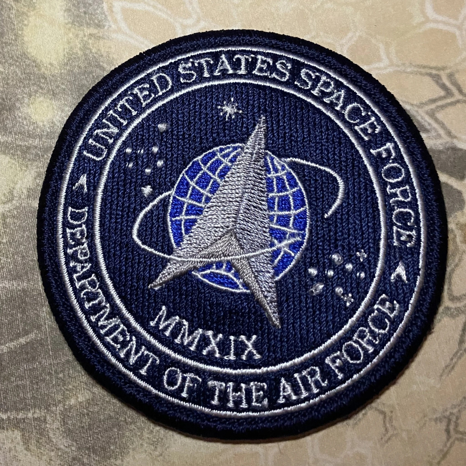 Patch Hook Fastener Compatible United States Space Force Seal 3\