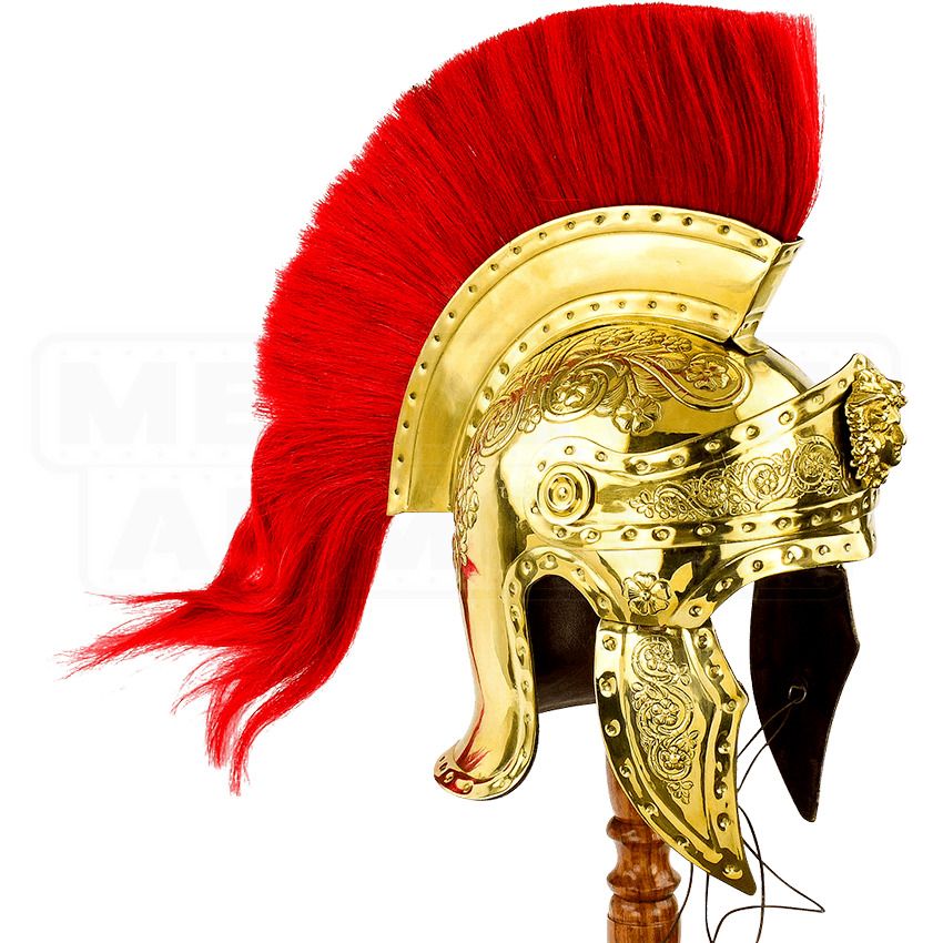 Medieval Praetorian Guard Helmet Roman Brass Plating Helmet