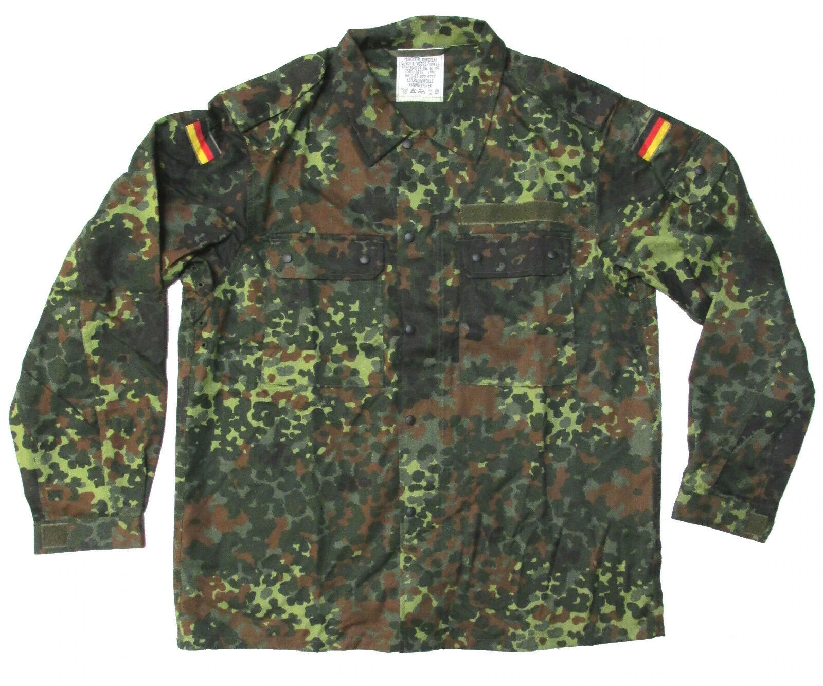 Flecktarn Camouflage German Army Shirt/Jacket - NEW Unissued - Size GR10