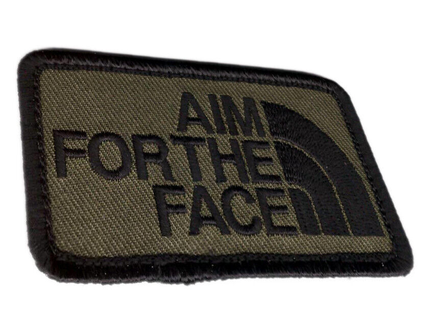 Camo Aim For the Face Guns 2A Morale Patch for VELCRO® BRAND Hook Fastener