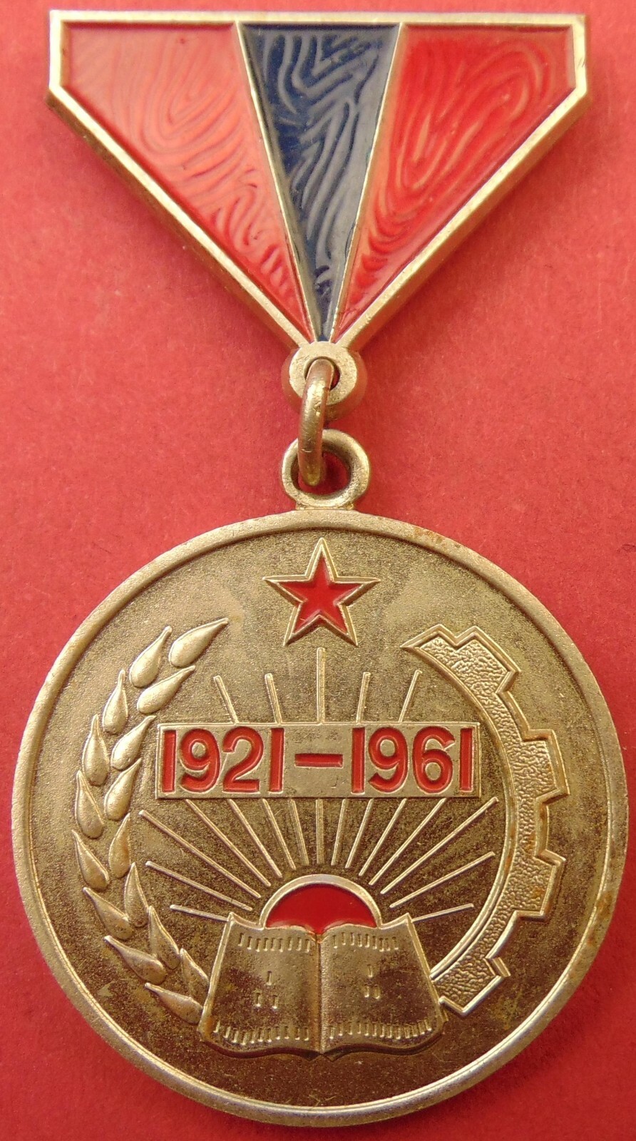 Mongolia Medal 40 Years of Mongolian Communist Peoples Revolution #13061 PERFECT