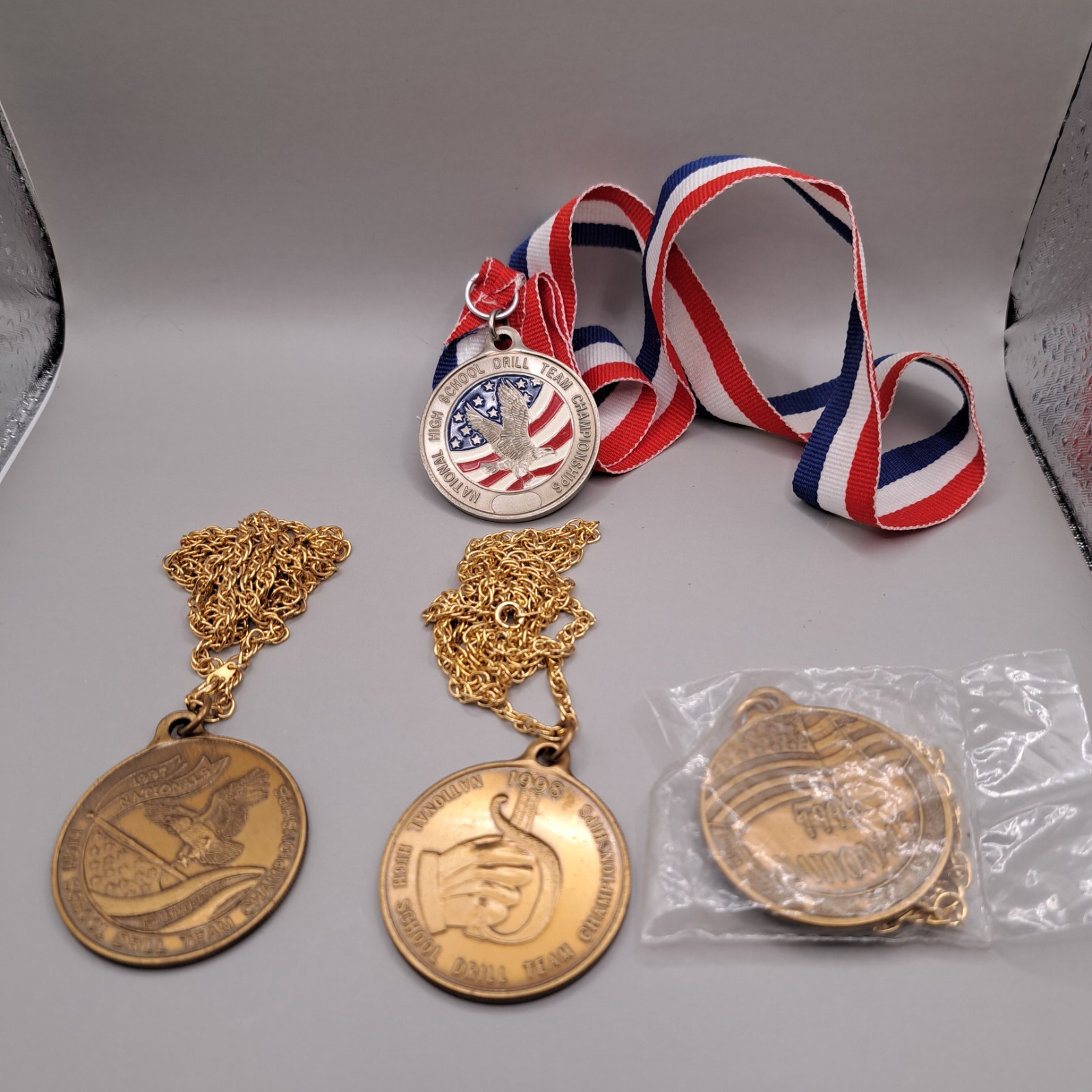 Vintage Medal Lot National Drill Team Championship 1999 1998 1997 3rd Place