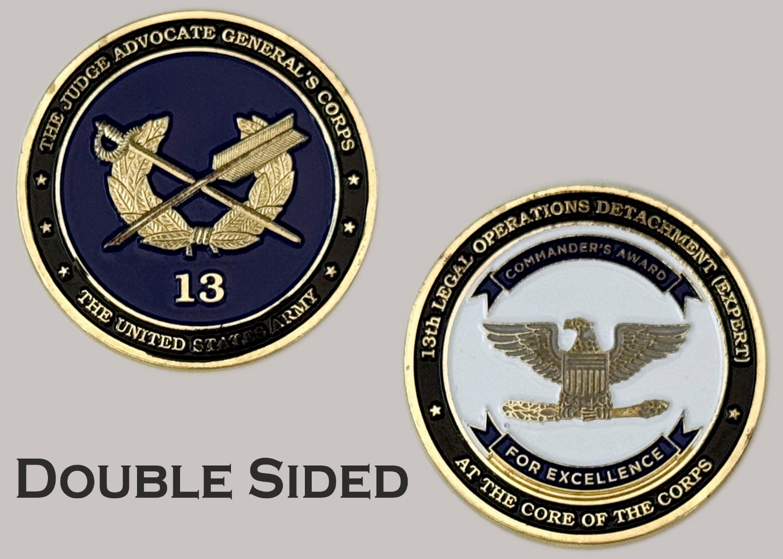 13th Legal Ops US Army Judge Advocate General Challenge Coin  J#5