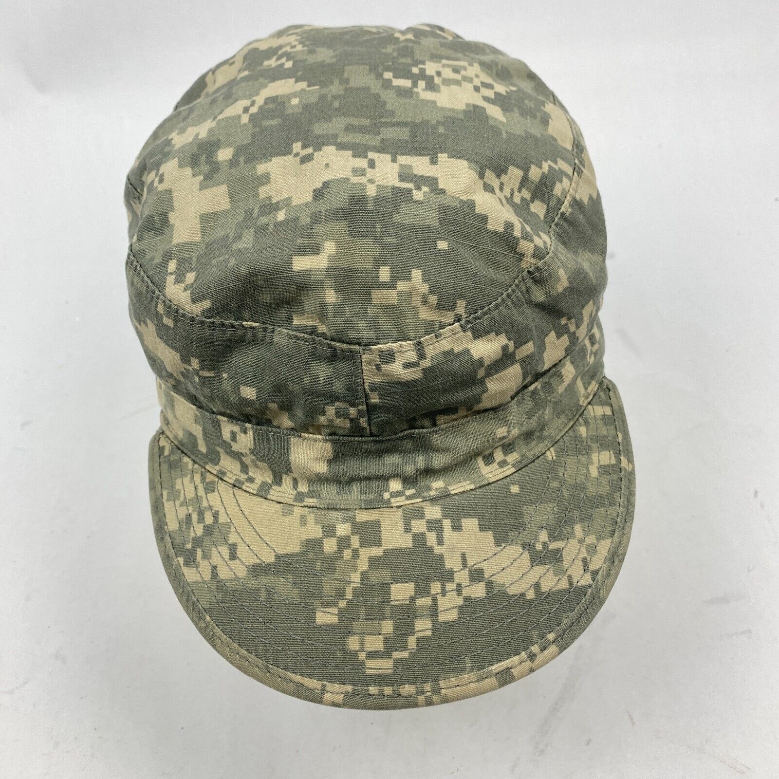 US Military Issue Army ACU Digital Ripstop Camouflage Patrol Cap Hat Size 7 1/2