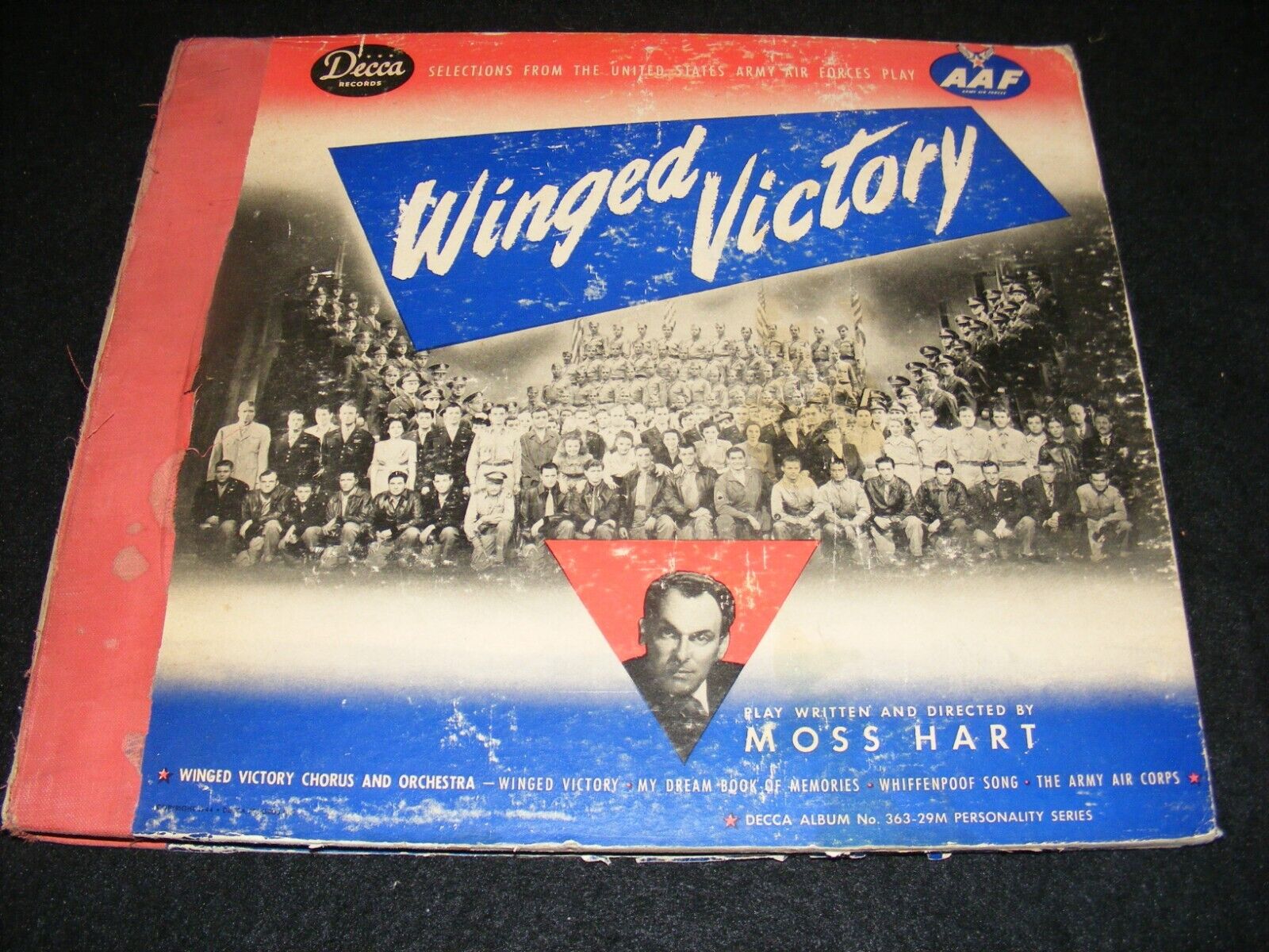 WINGED VICTORY 78 Set 12 inch Soundtrack MOSS HART Army Air Forces with Booklets