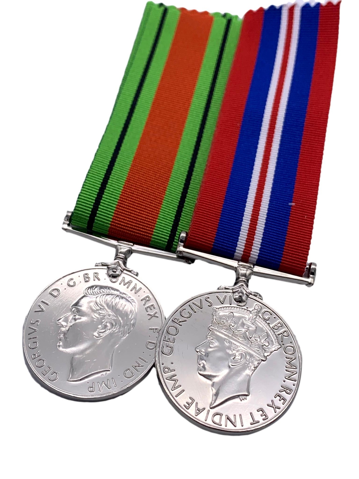 Replica Defence Medal and 1939/45 War Medal, WW2 Medals, Copy/Reproduction