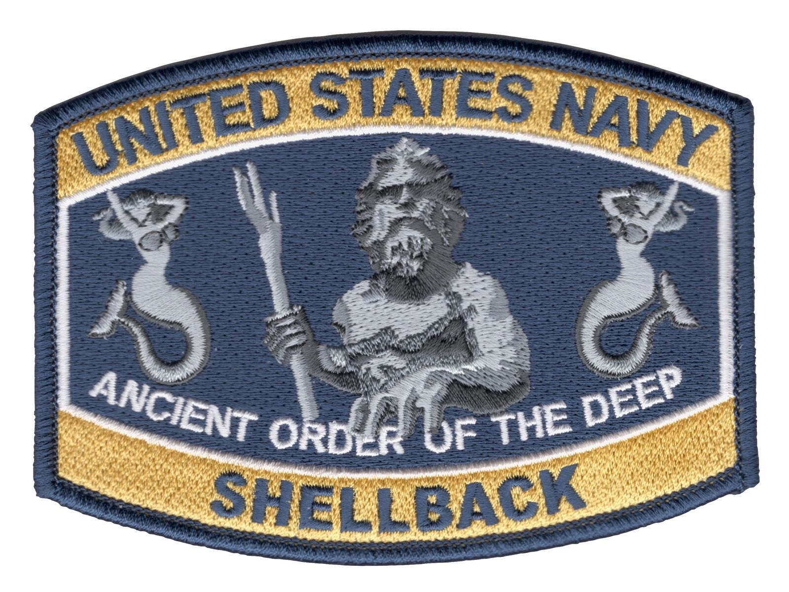 Navy Shellback King Neptune Hat Patch