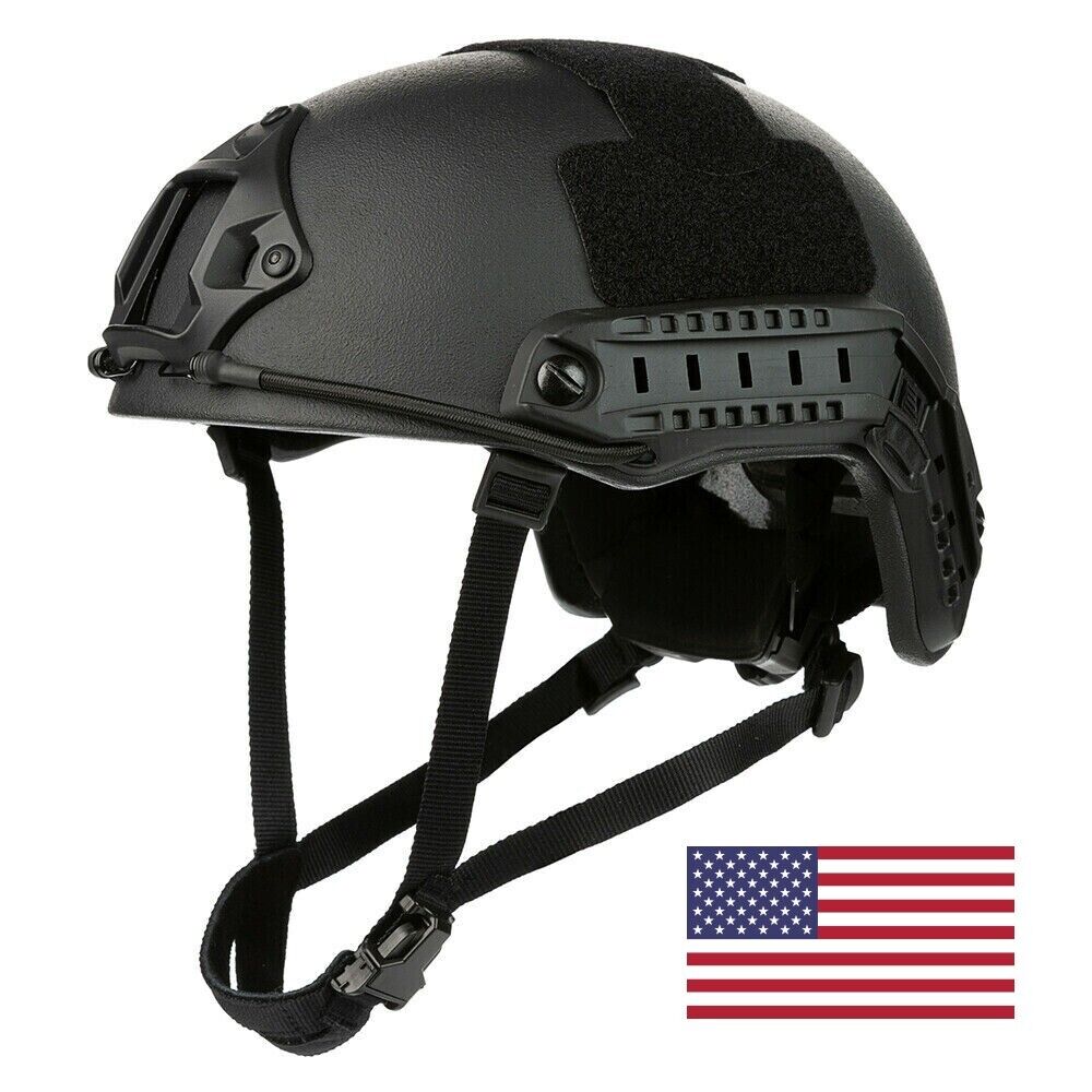 Medium - Level IIIA Ballistic Helmet, FAST - Made w/ Kevlar - Lab Tested