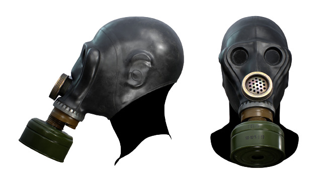 Size 1 Black SCHMS Soviet Russian Military Gas Mask NBC Tactical Full Head USSR