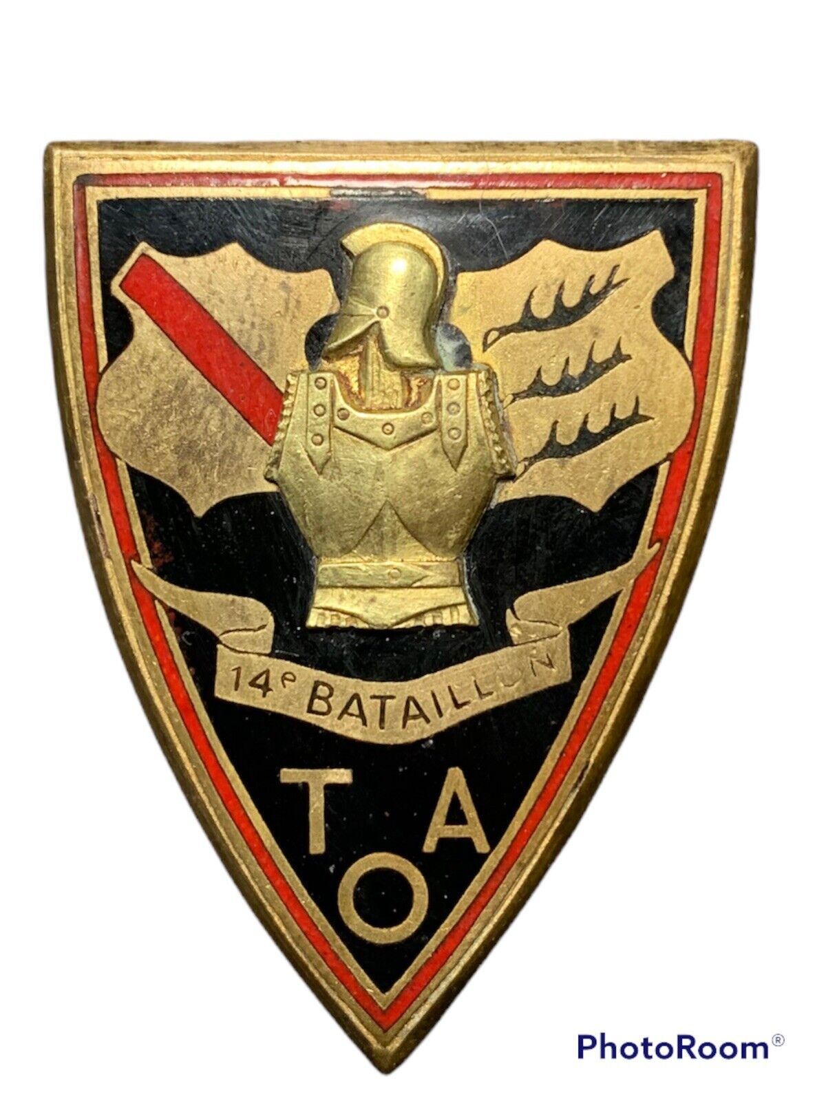 14th Genius Engineer Battalion World War II French Military Pin Badge