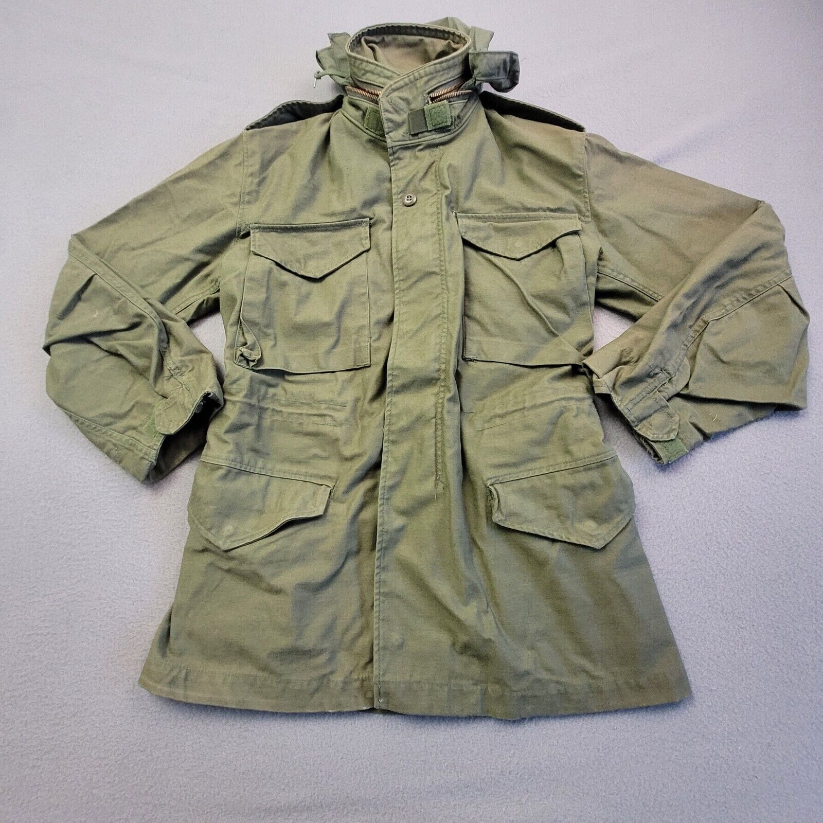 Vintage Military Coat Field Cold Weather Jacket XS X-Small Regular Made In USA