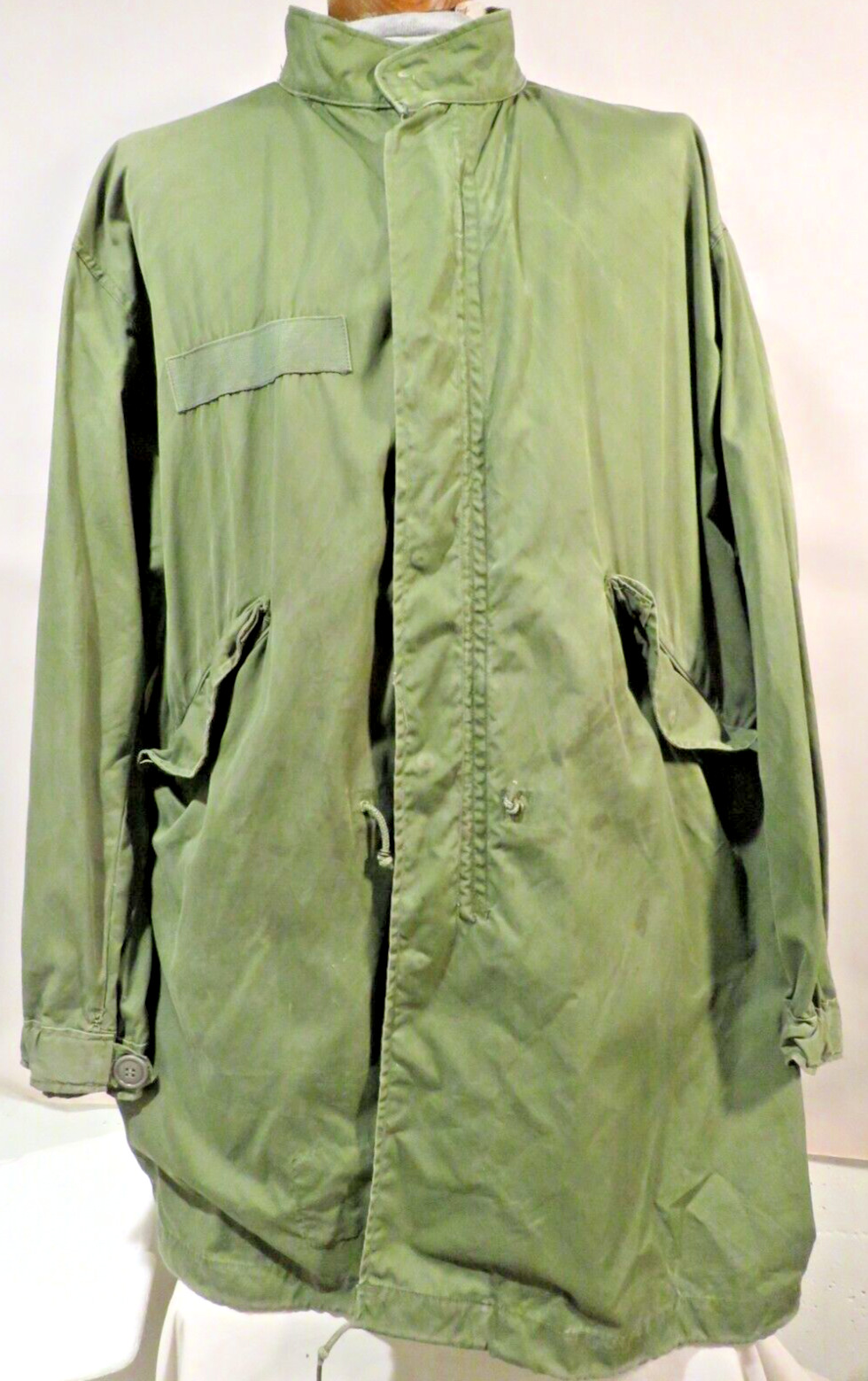 US Army Ext. Cold Weather Men's Parka Vietnam 1973 Jacket Sz M Fishtail w/Liner