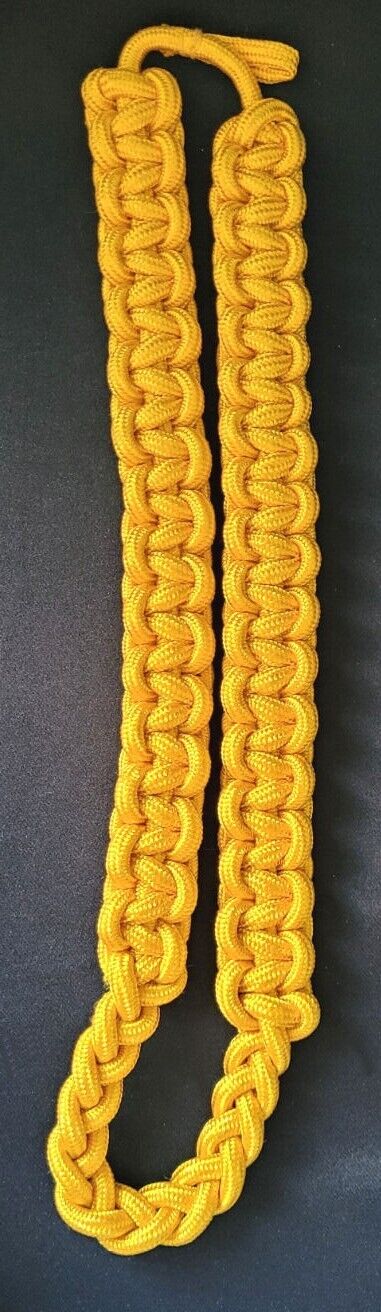 Gold Nylon Cobra Knot Aiguillette Military Parade Shoulder Cord