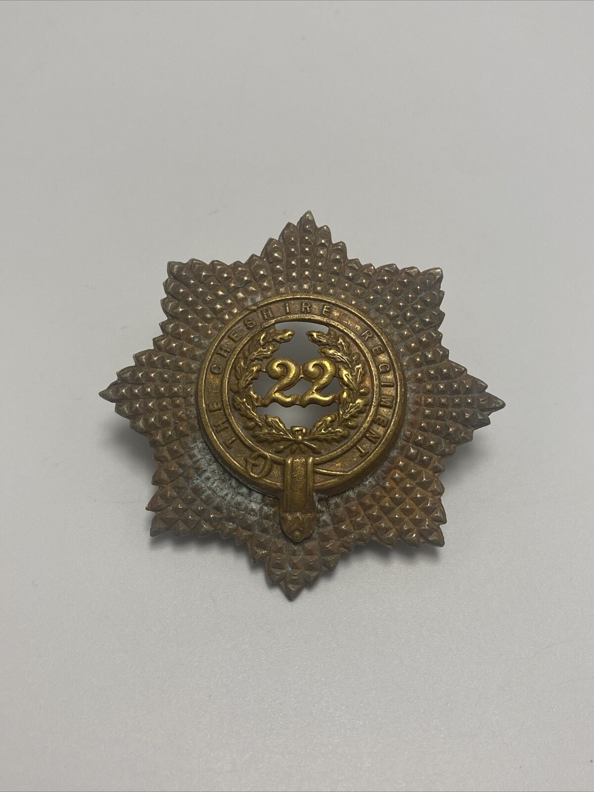 Victorian The Cheshire Regiment Army Cap Badge