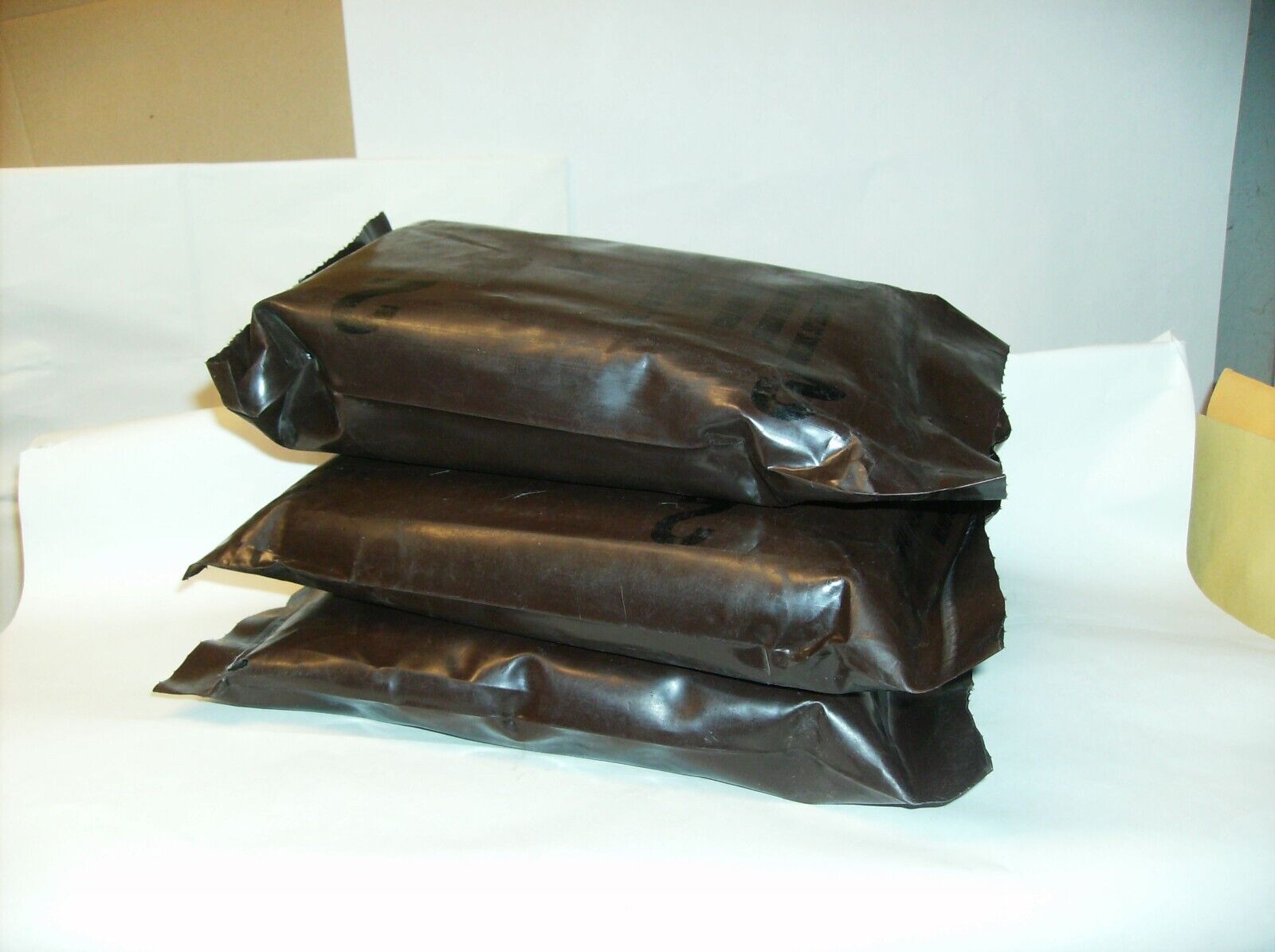 100% Original USGI 1980's Vintage USGI Brown Bag MRE Lot of 3 Menu Meals