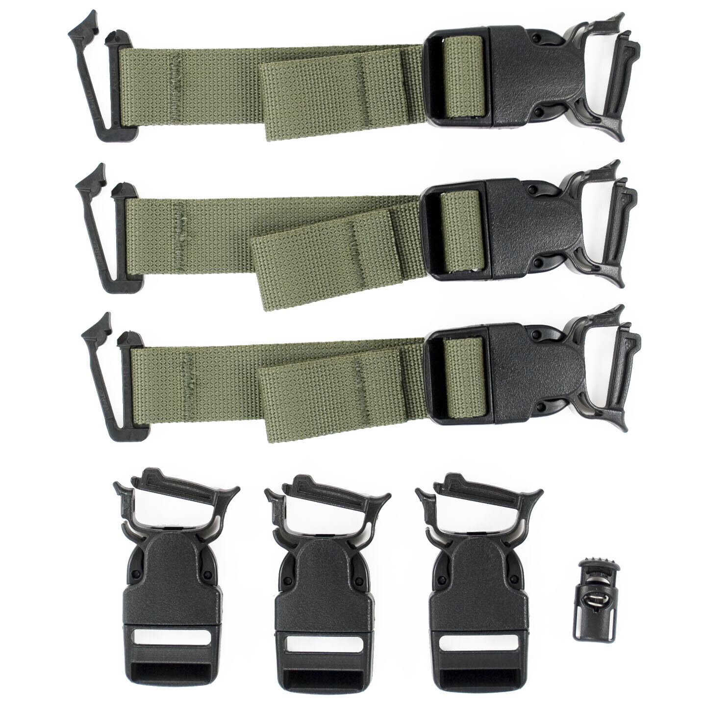 ALICE Pack Quick Release Black Buckle Upgrade Kit - Fits Medium or Large Ruck
