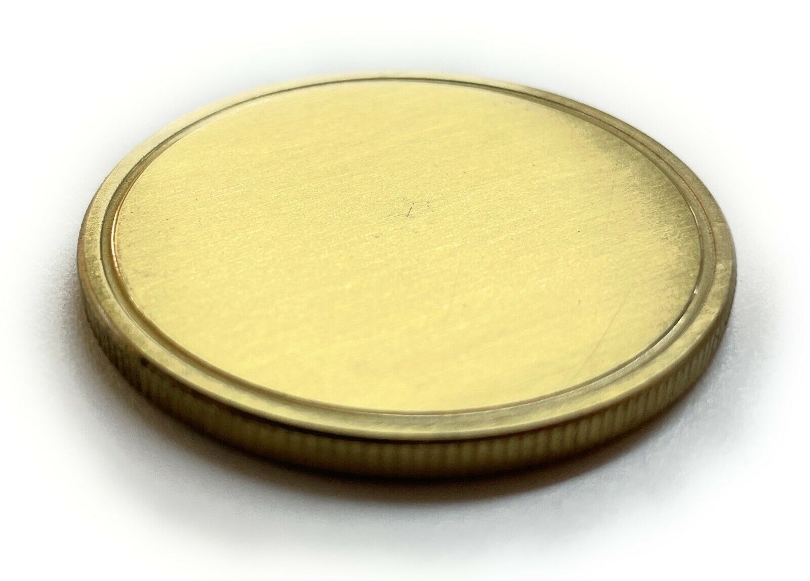 Blank Brass Challenge Coin 40mm - Laser Engravable